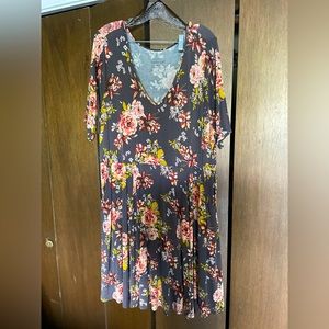 Torrid floral skater dress | casual plus size dress | super soft fabric